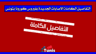 التفاصيل الكاملة الاصابات الجديدة بفيروس كورونا بتونس