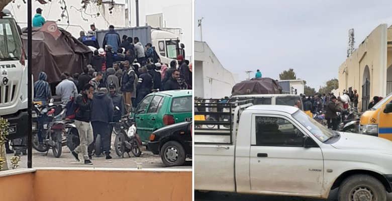 طبربة فرار صاحب شاحنة محملة بالسميد إلى مركز الشرطة