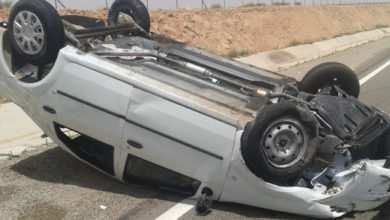 جندوبة اصابة 4 أعوان تابعين ‘للصوناد’ في حادث انقلاب سيارة ادارية