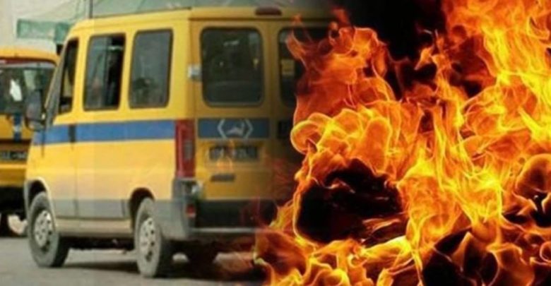 سوسة سائق تاكسي جماعي يضرم النار في سيارة زميله اثر شجار عنيف بينهما